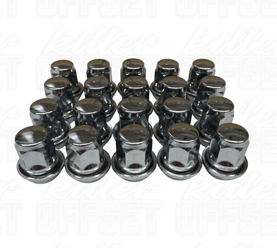 Killer Offset® M12x1.5mm Silver Ford OE Replacement Wheel Nuts
