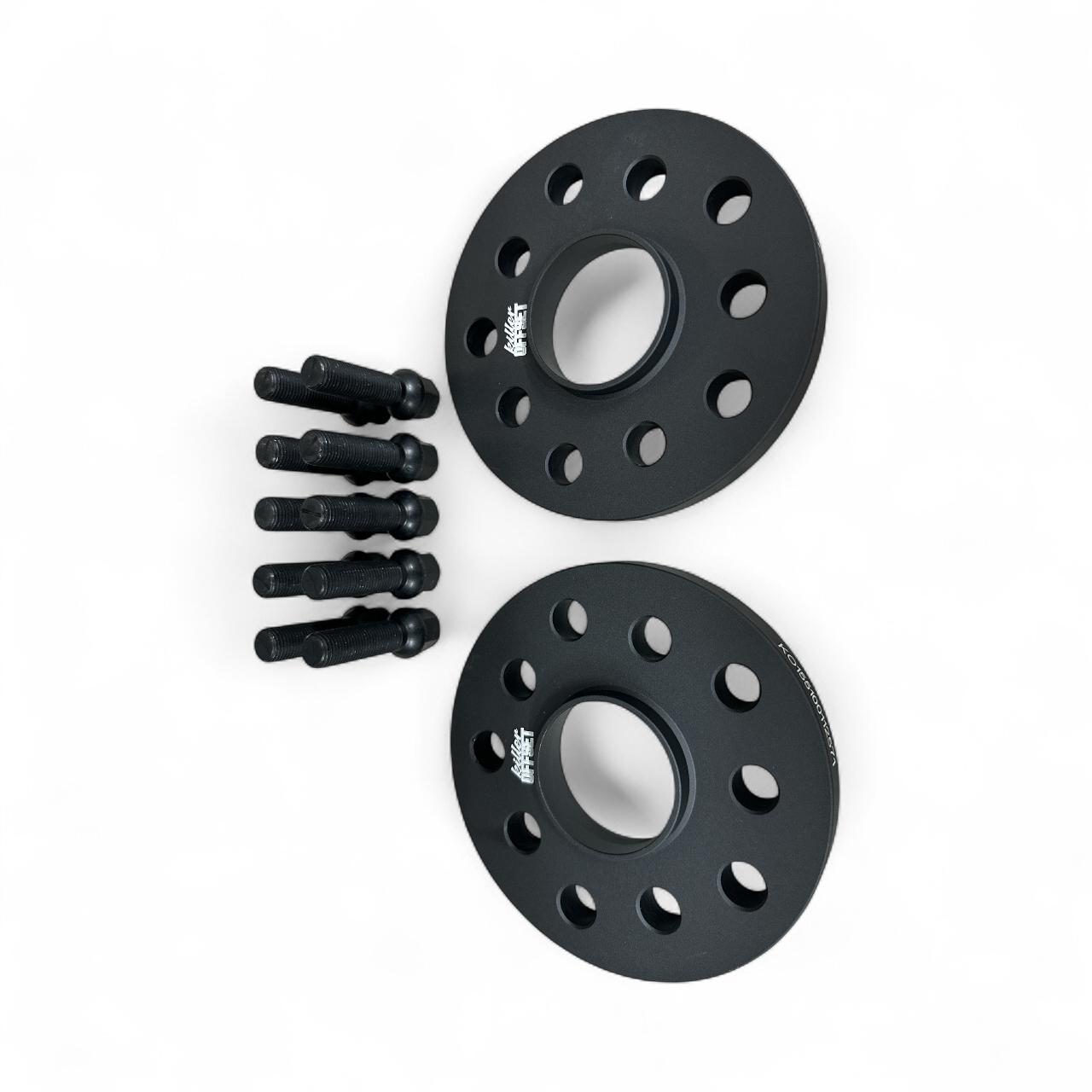 Killer Offset® Premium Wheel Spacers 20mm 5x112 66.6mm For Audi With Radius Bolts