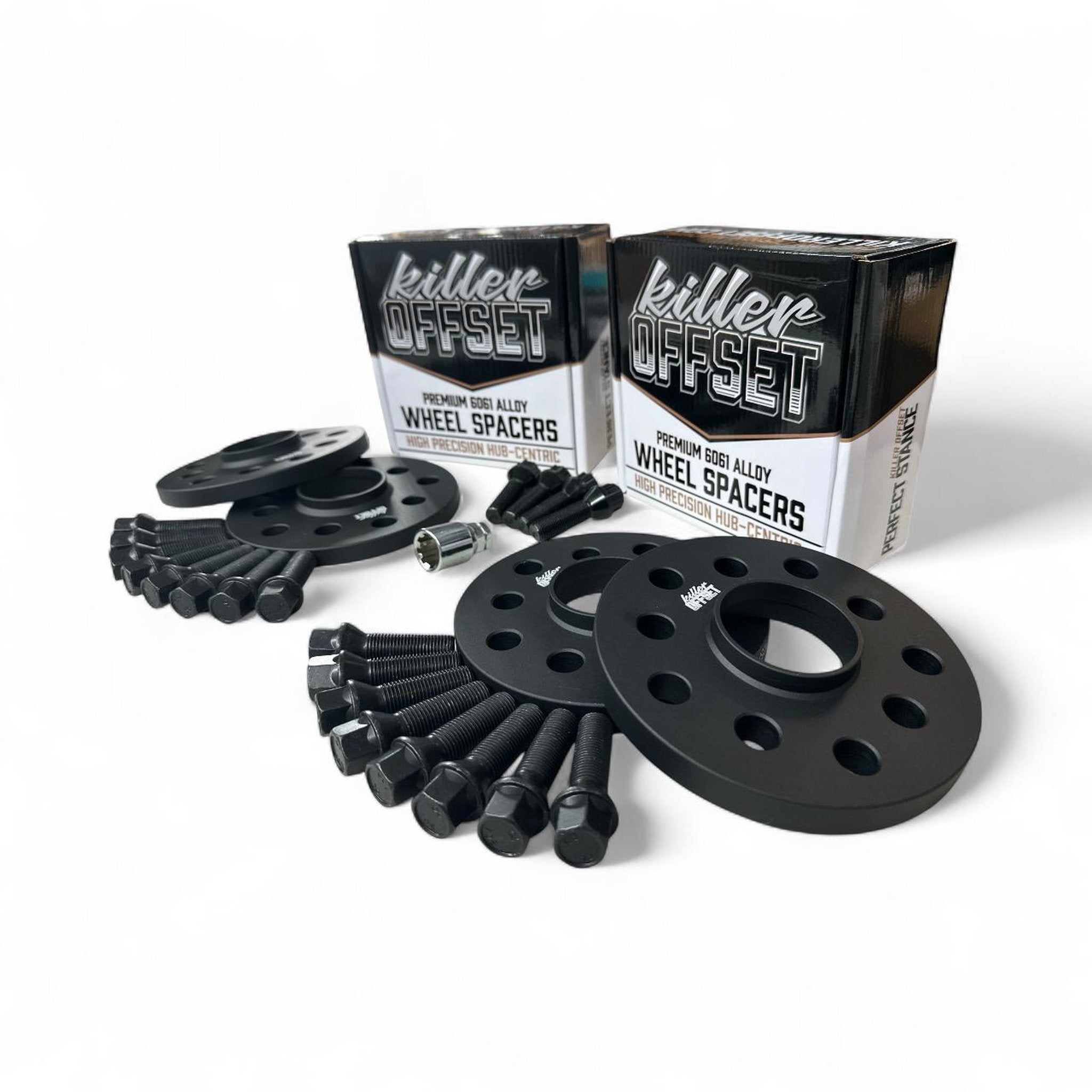 Killer Offset® Premium Wheel Spacers 10mm 15mm 5x120 72.6mm With Bolts & Locks