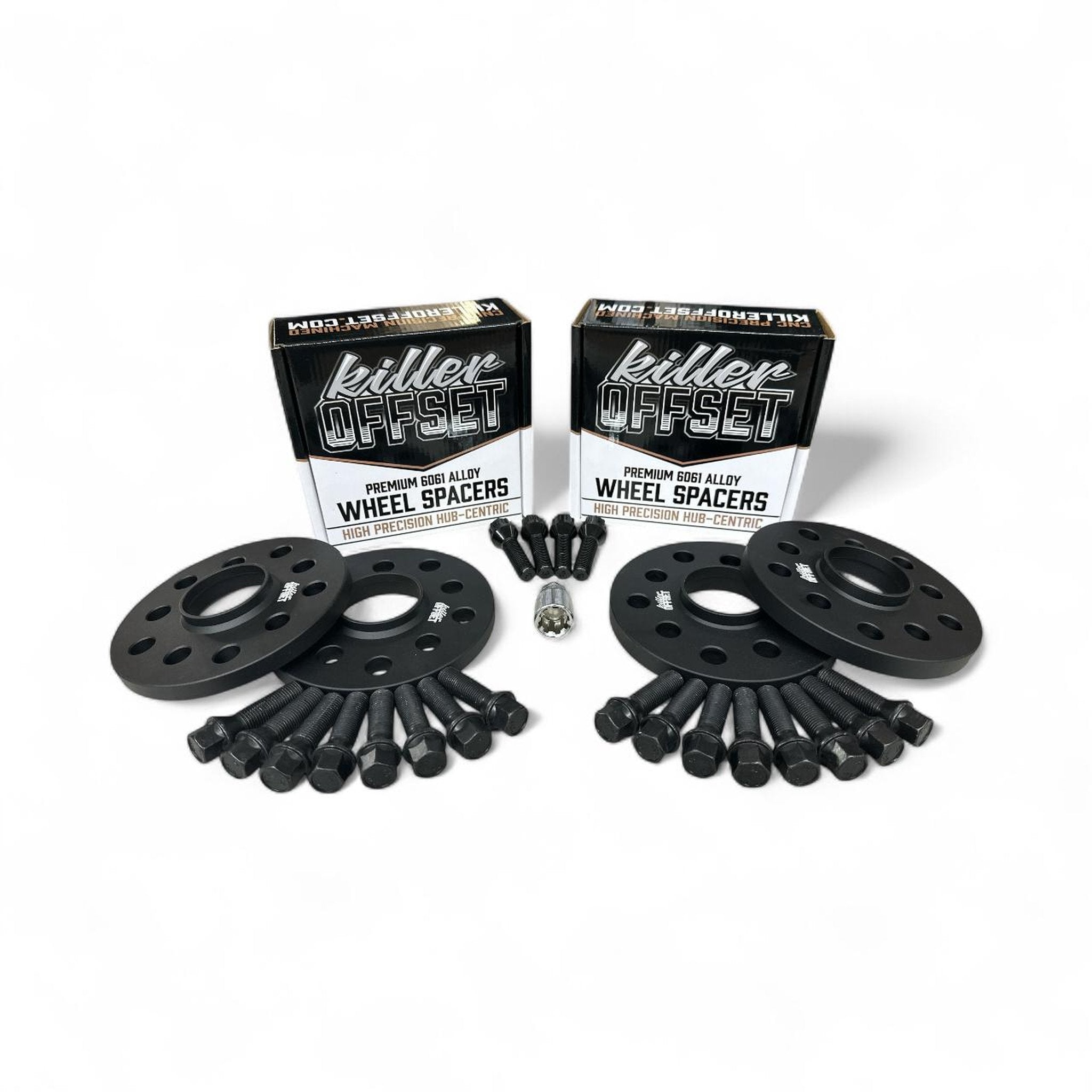 Killer Offset® Premium Wheel Spacers 15mm x 4 5x120 72.6mm With Bolts & Locks