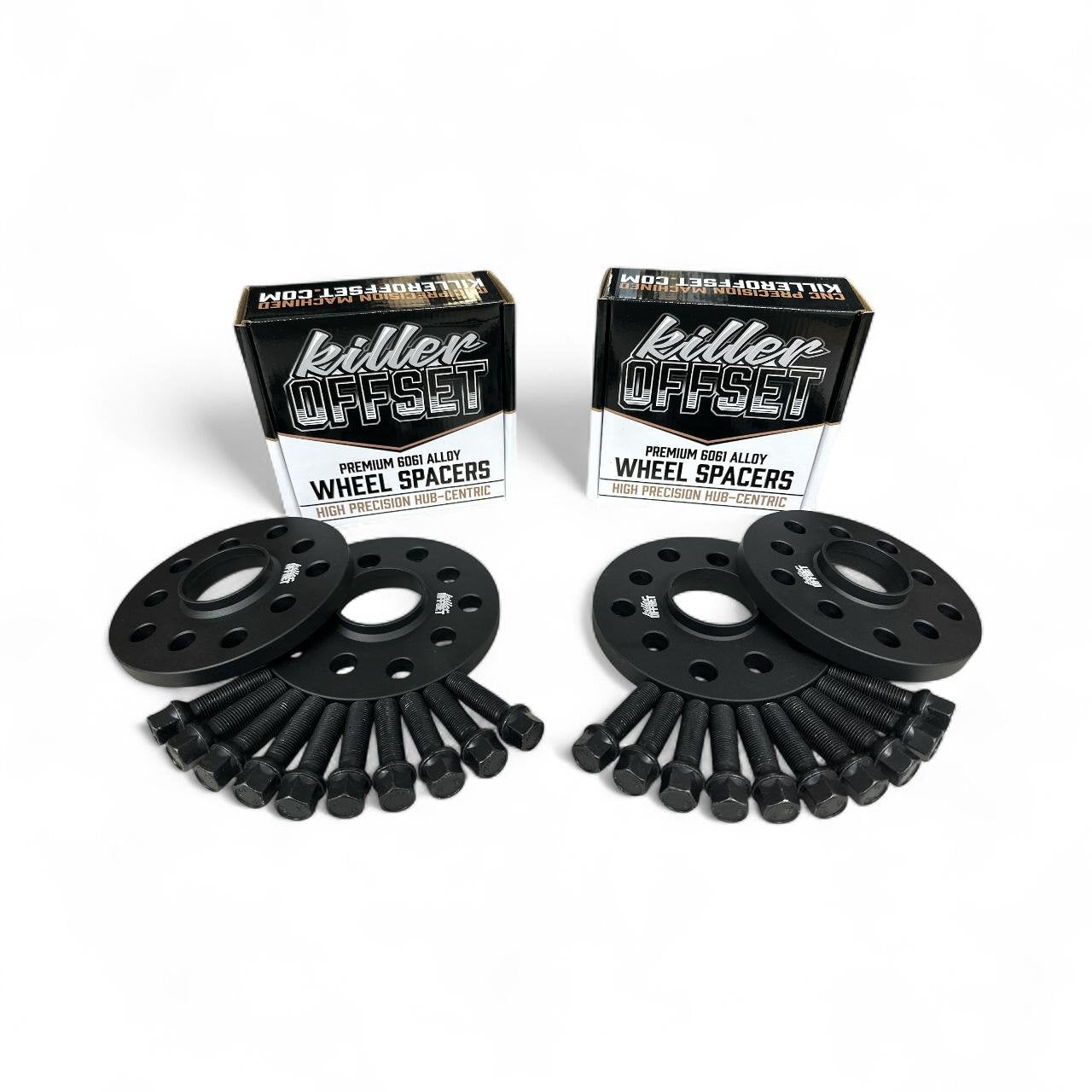 Killer Offset® Premium Wheel Spacers 10mm 12mm 5x112 66.6mm For Audi With Radius Bolts