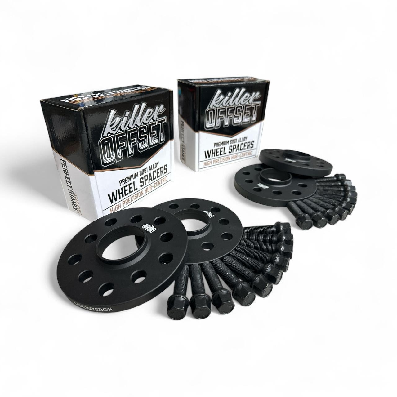 Killer Offset® Premium Wheel Spacers 10mm 12mm 5x112 66.6mm For Audi With Radius Bolts